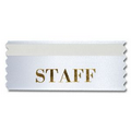 1-5/8"x4" Horizontal Stock Title Ribbon W/ Tape (Staff)